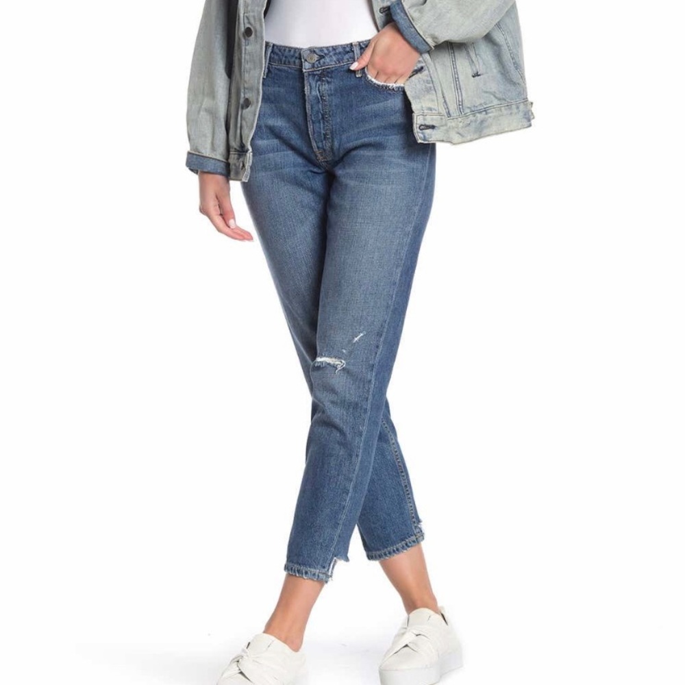 GRLFRND Kiara Distressed Tomboy Jeans Size 23